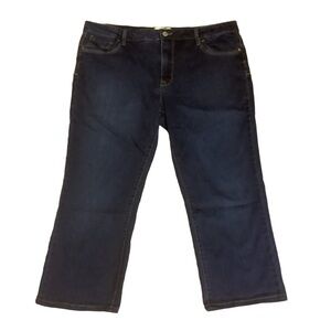 PARASUCO 2016 CROPPED DARK WASH JEANS/ Size16